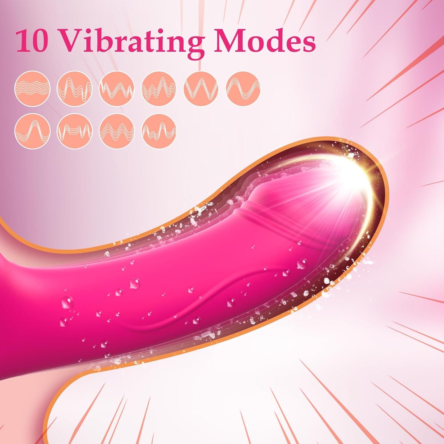 Doble dildo sin tirantes de triple motor TapTease