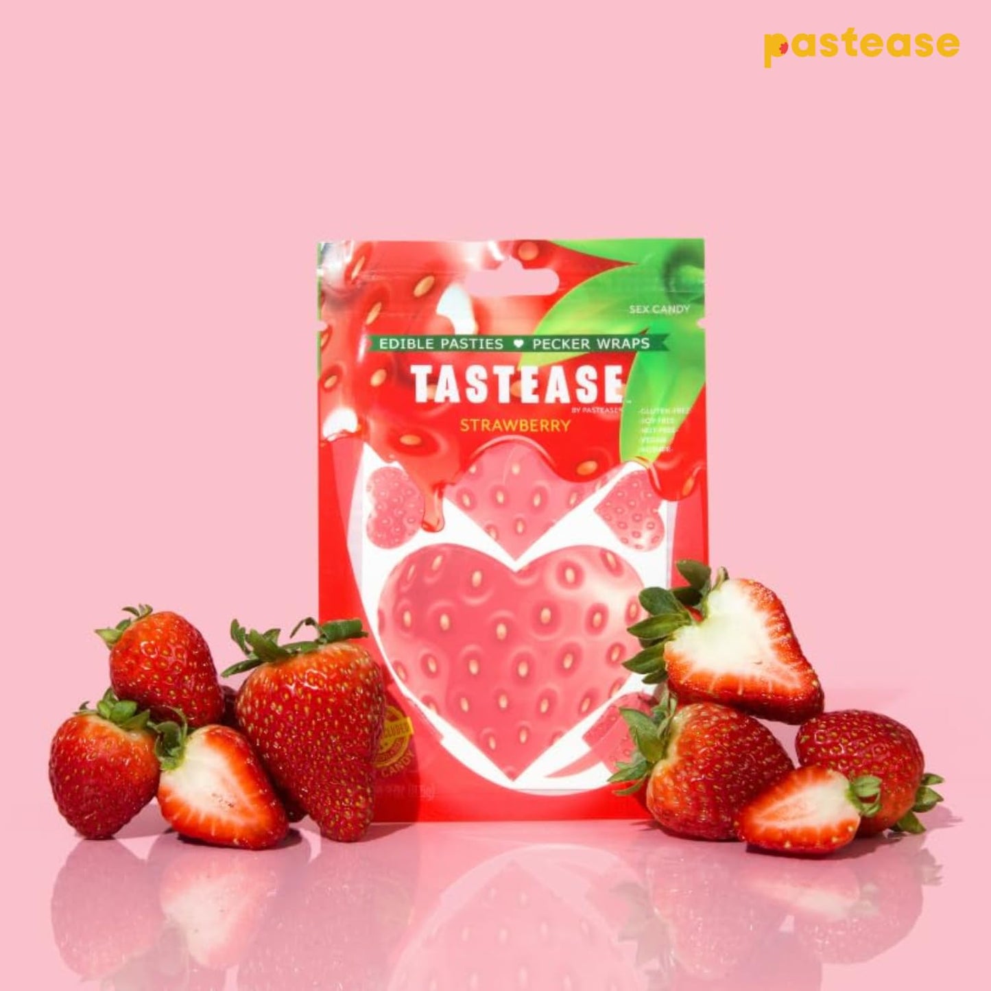 Set de pasteles comestibles en forma de corazón