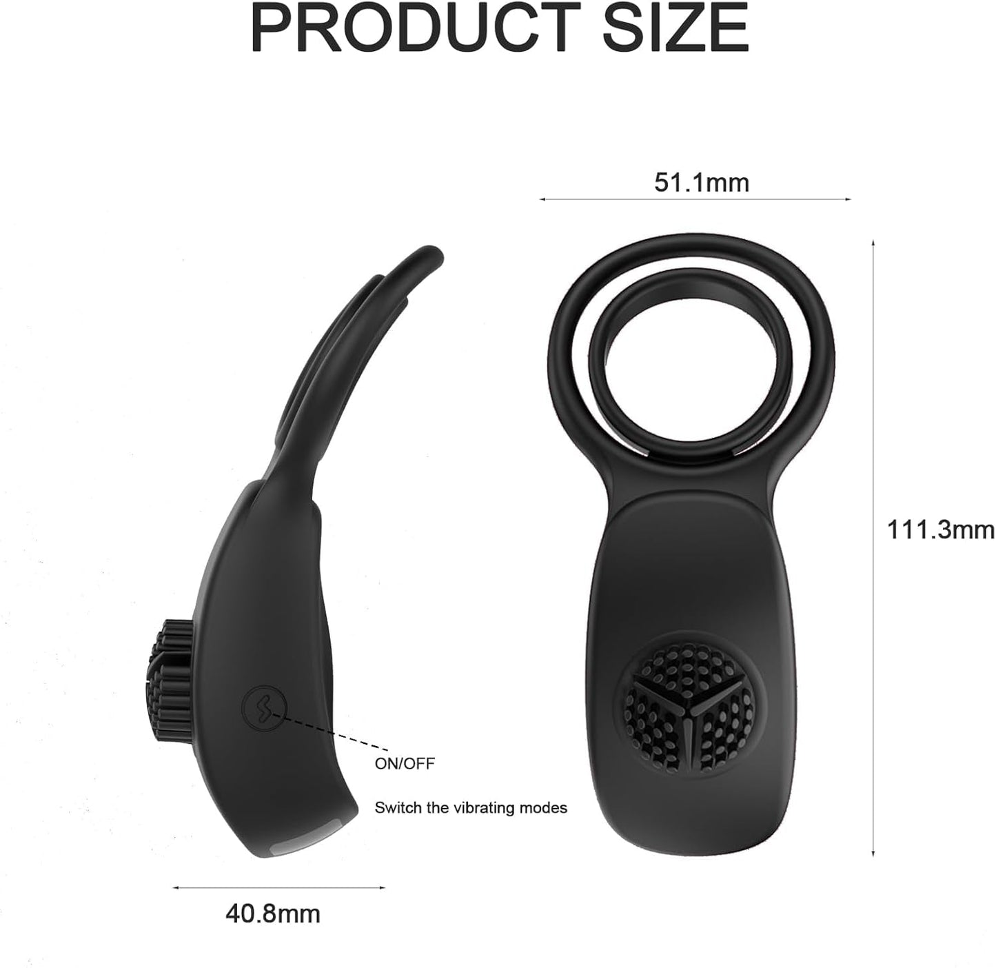 TeaseDrop Anillo vibrador para el pene y estimulador de clítoris para parejas