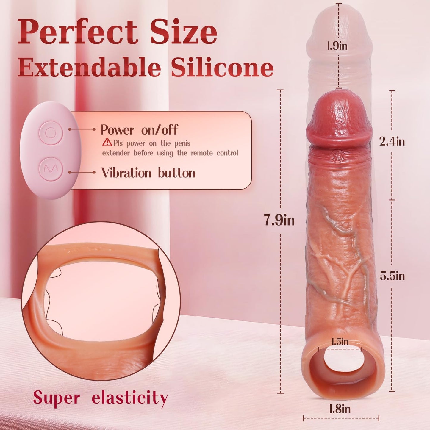 Extensor de pene vibrador ThickThrill