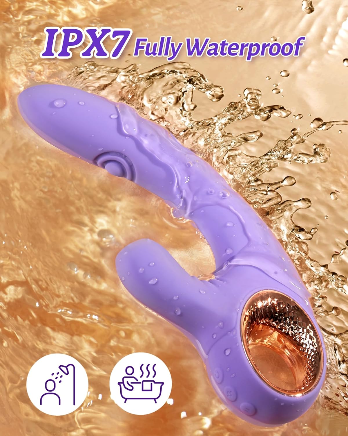 ThrillCraft 3 en 1: chupador de clítoris, vibrador de palmadas y vibrador