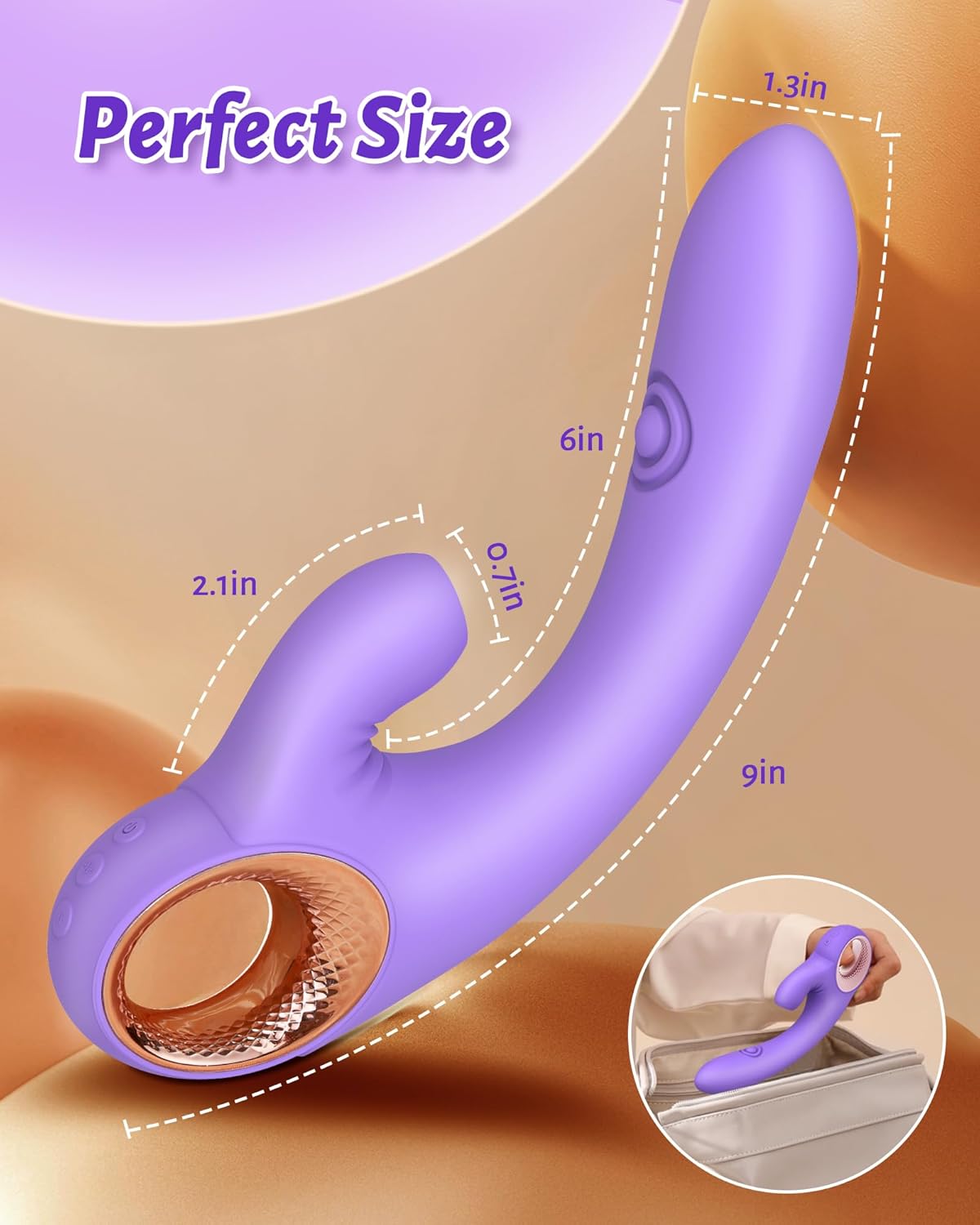ThrillCraft 3 en 1: chupador de clítoris, vibrador de palmadas y vibrador