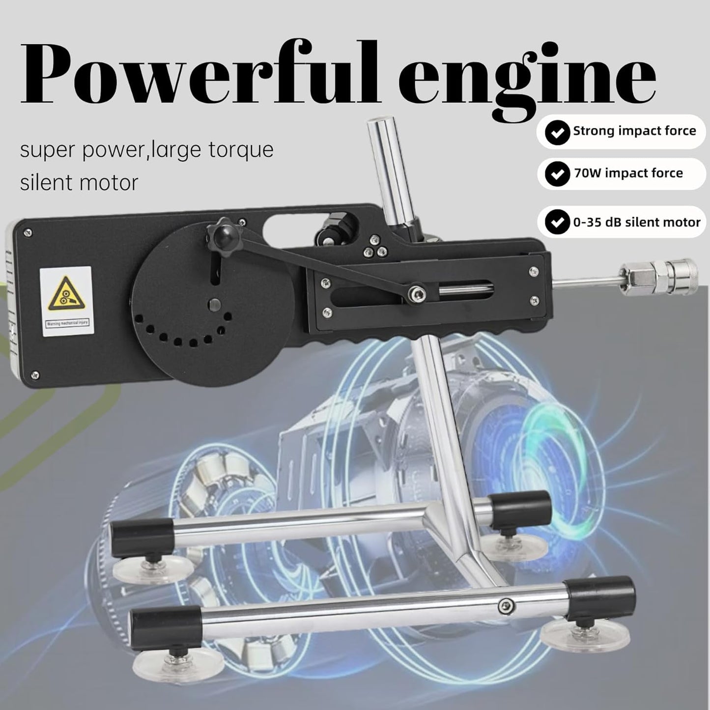 ThrillThrust Máquina de Sexo de Empuje Realista con Mando a Distancia