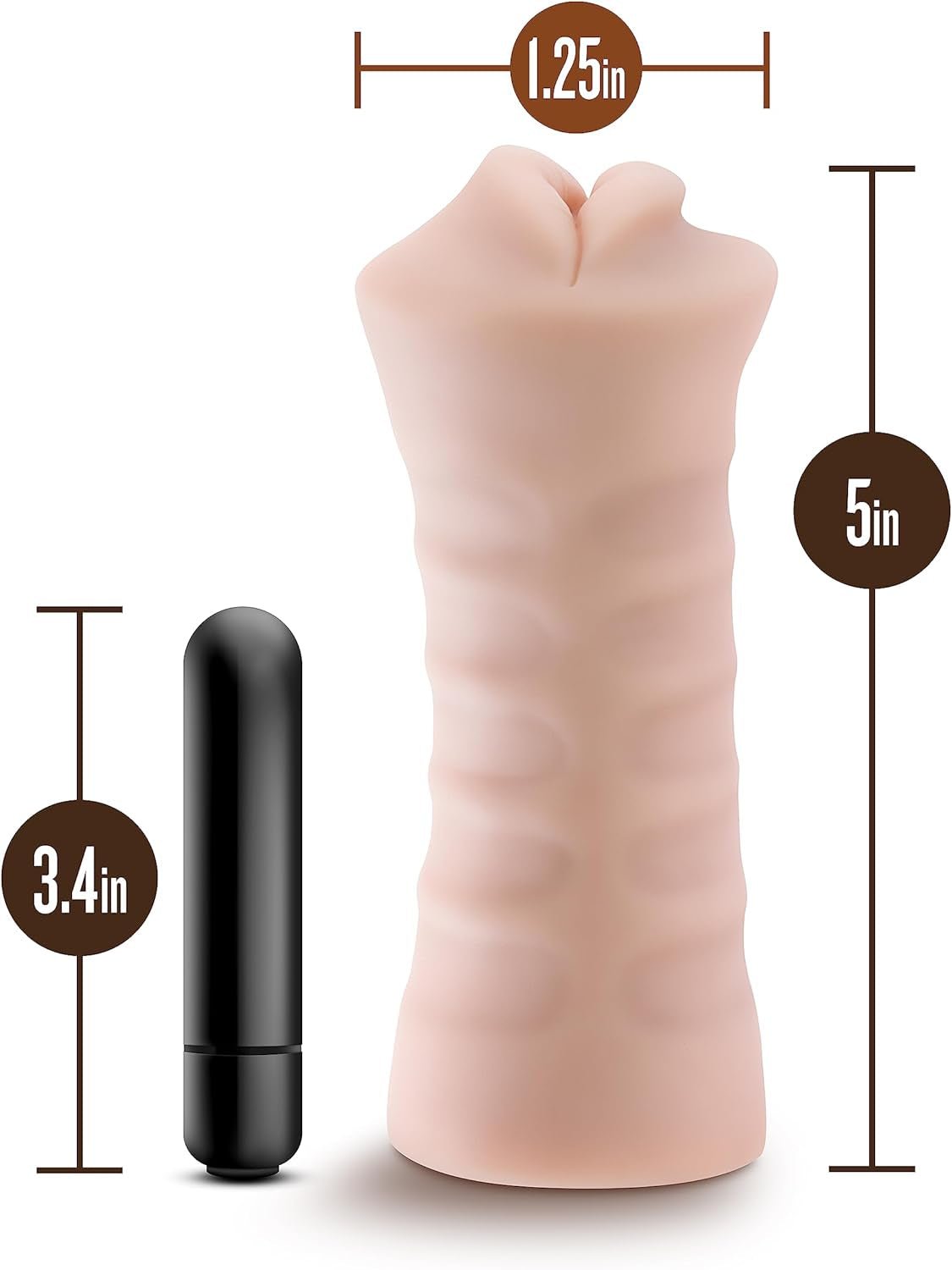 Estimulador bucal ThroatVibe para pussy pocket con vibrador tipo bala