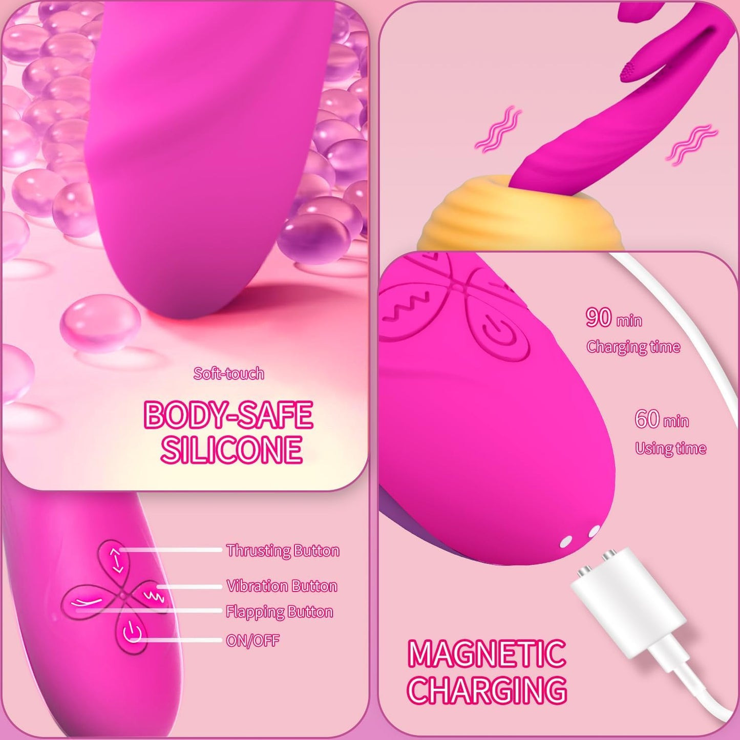 Vibrador conejito Thrust5X de empuje para el punto G