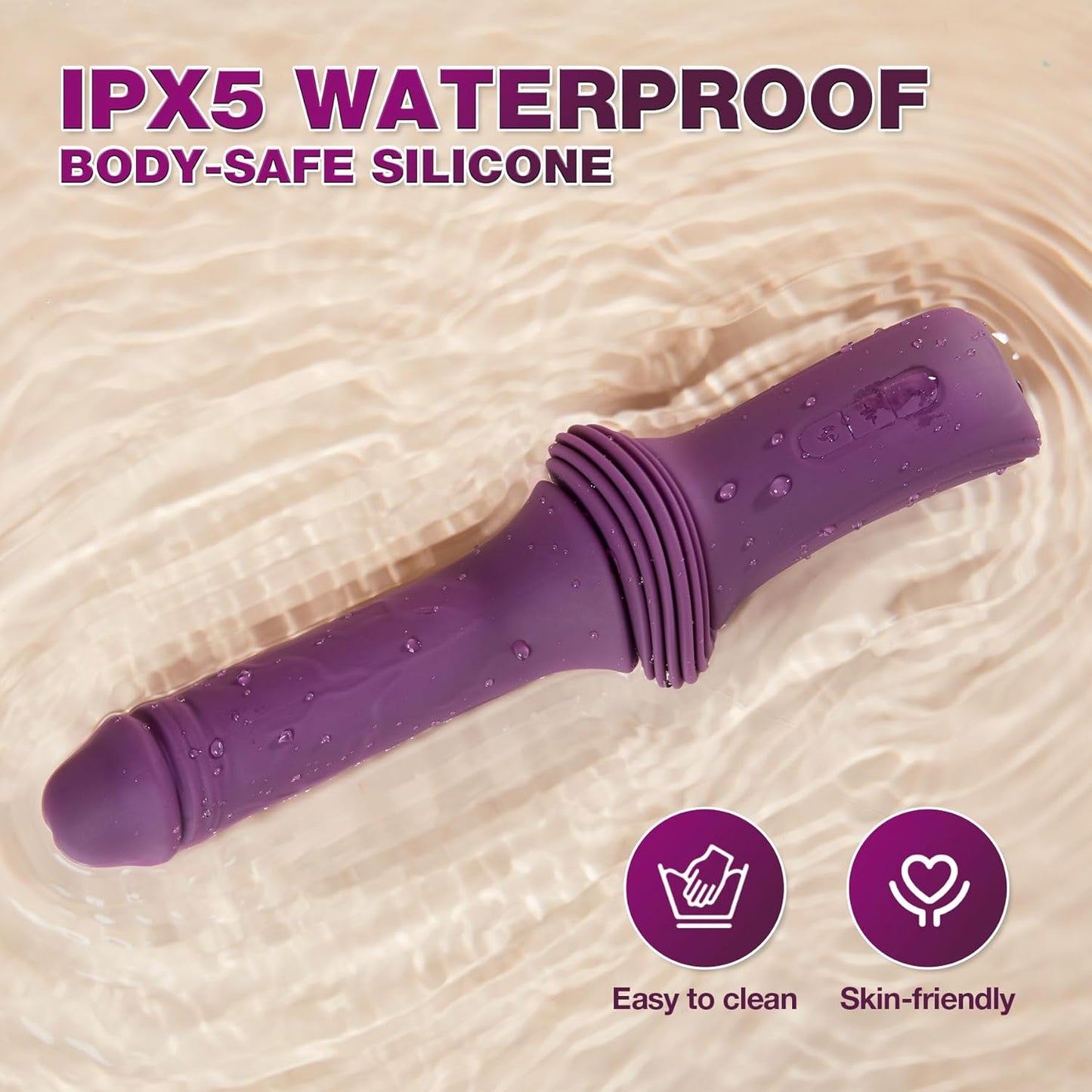 Máquina de sexo con dildo con calefacción ThrustDeep