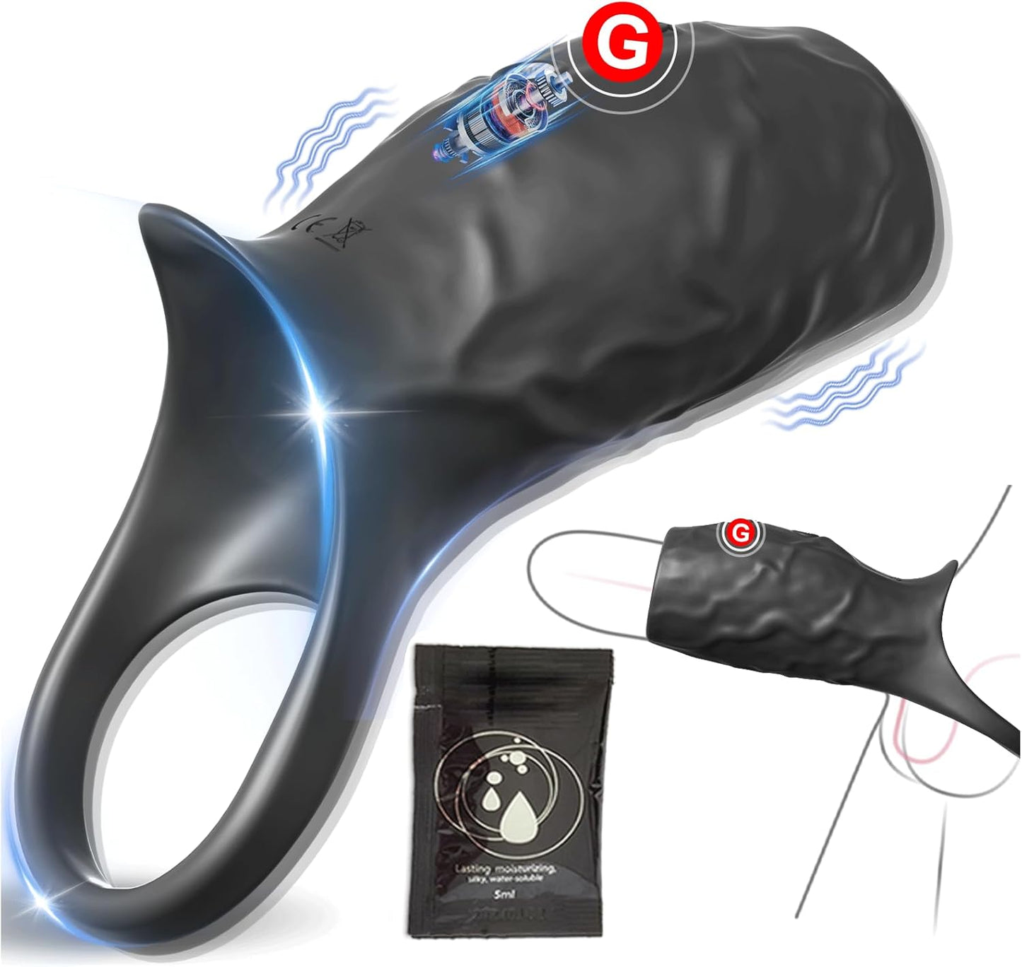 Funda vibratoria para pene ThrustEdge Boost Girth