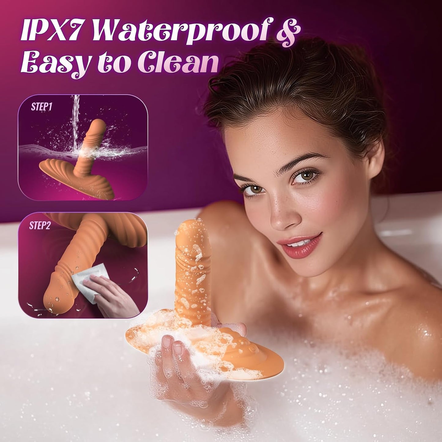 Vibromasseur portatif 8-en-1 ThrustGlide