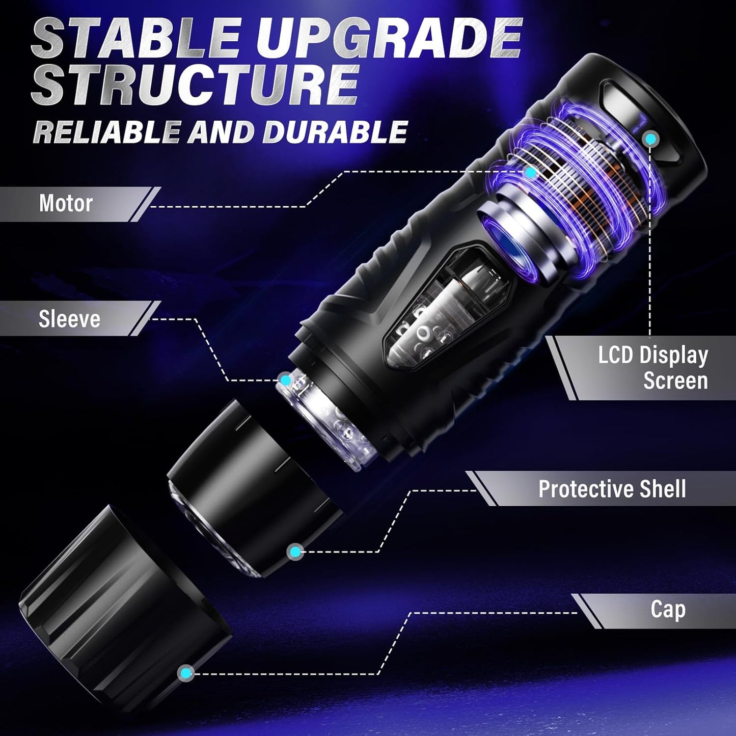 Masturbador ThrustGlide controlado por aplicación