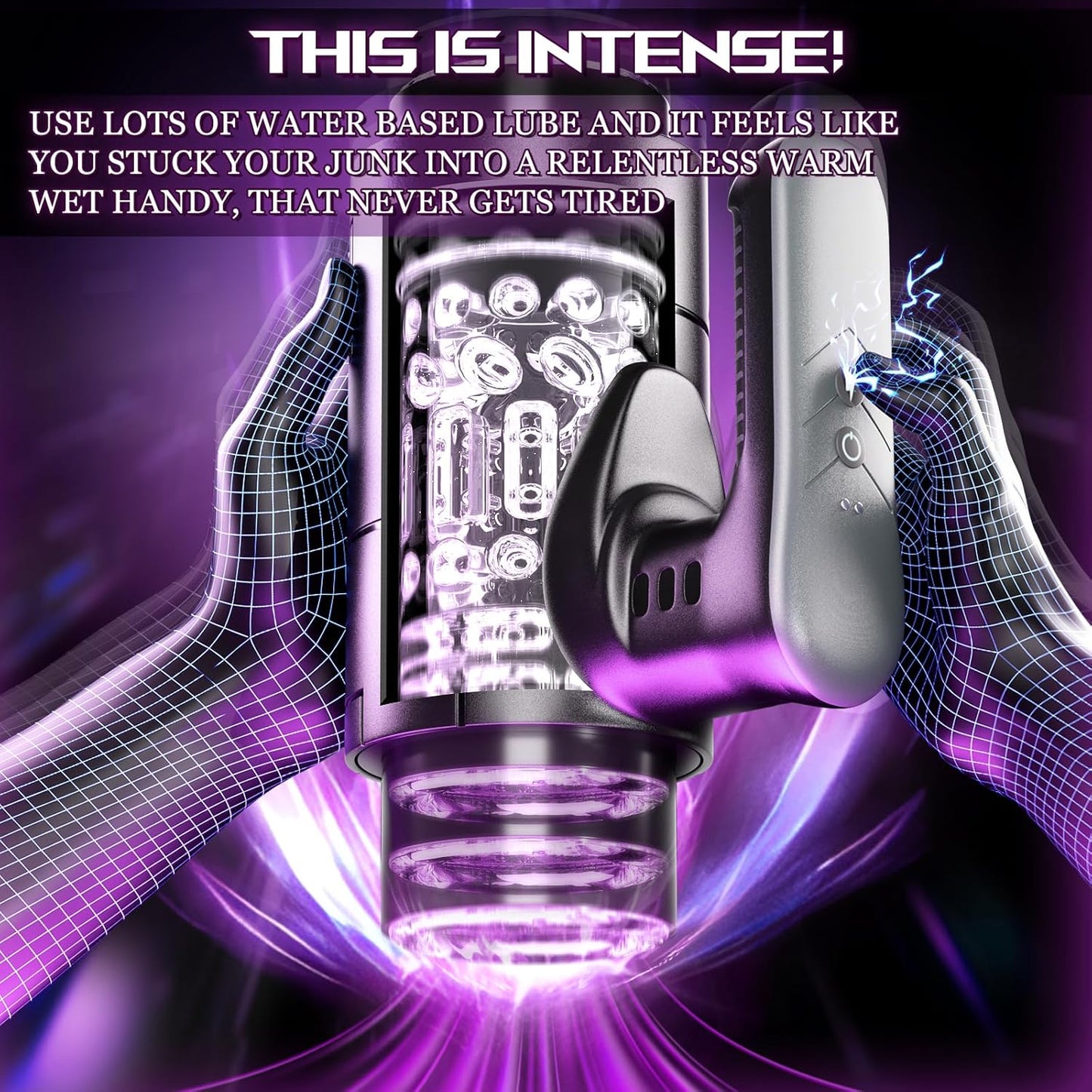 ThrustGrip Handheld Telescopic PE Trainer Masturbator