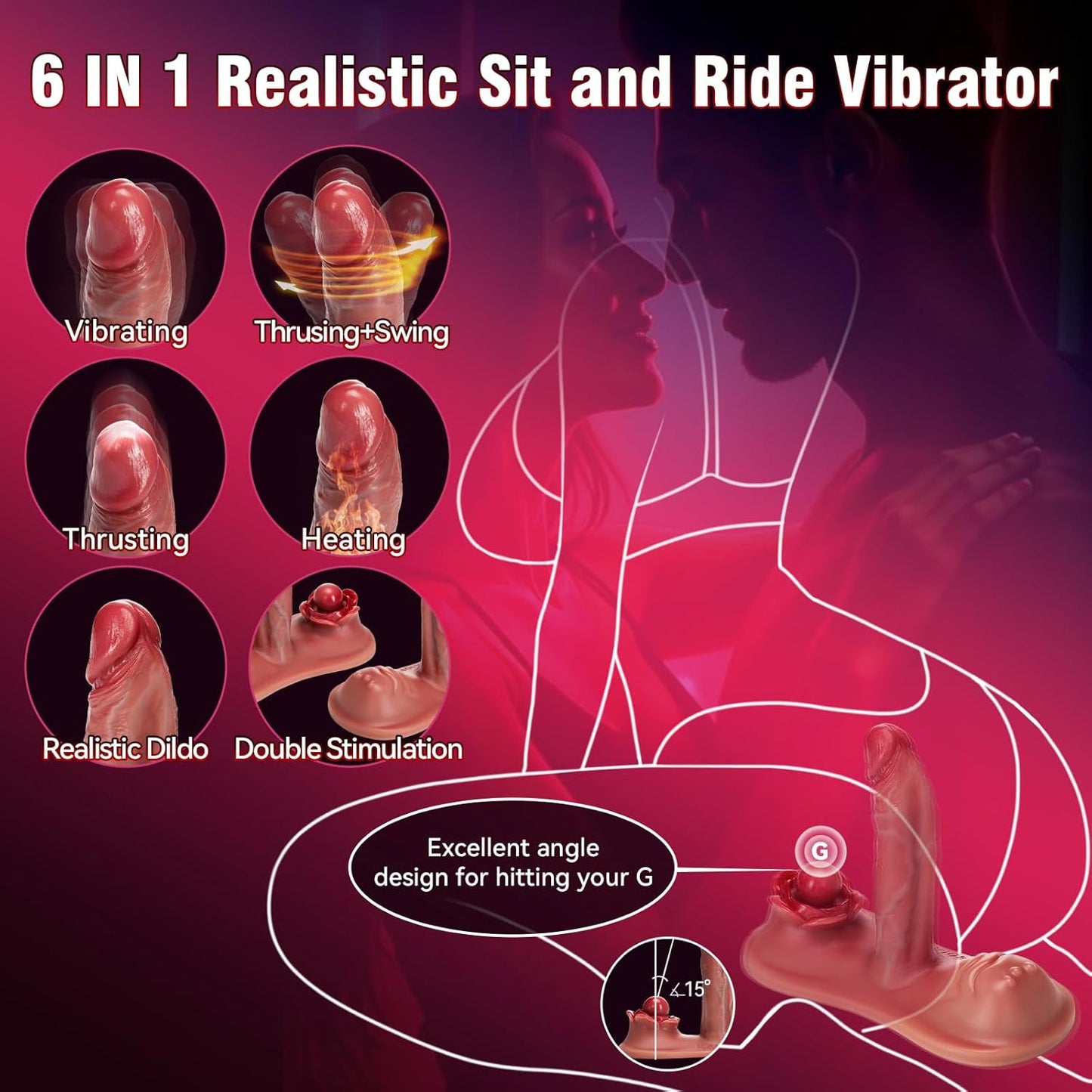 ThrustHeat Ride-On Vibrator with Remote Control