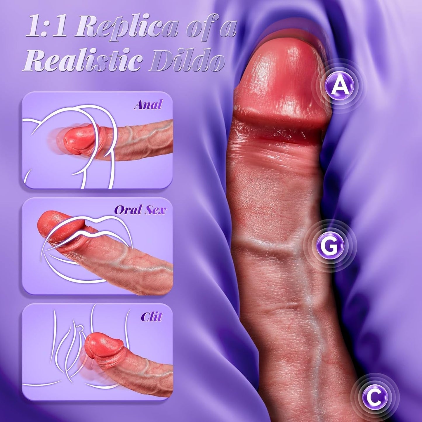 Vibrador peneano propulsor AetherFlex con IA