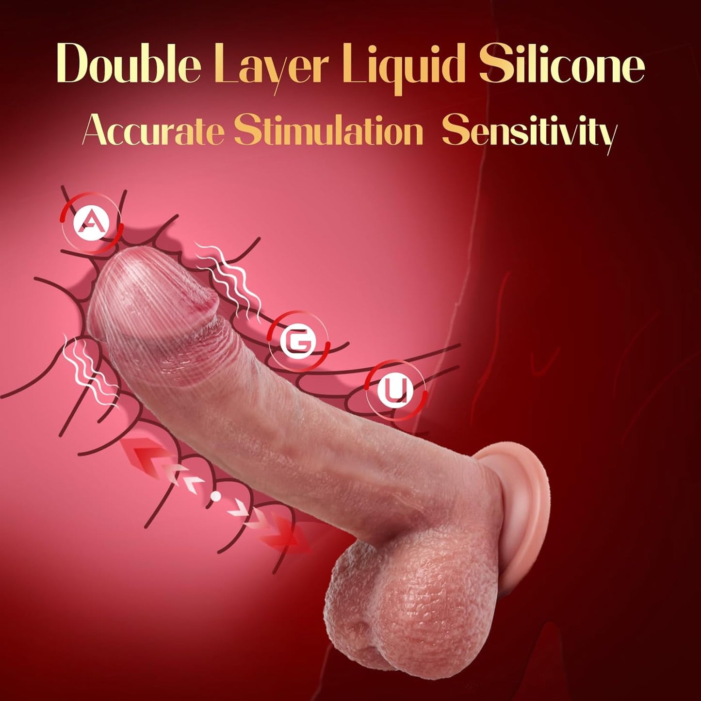 Vibrador de dildo remoto ThrustReal