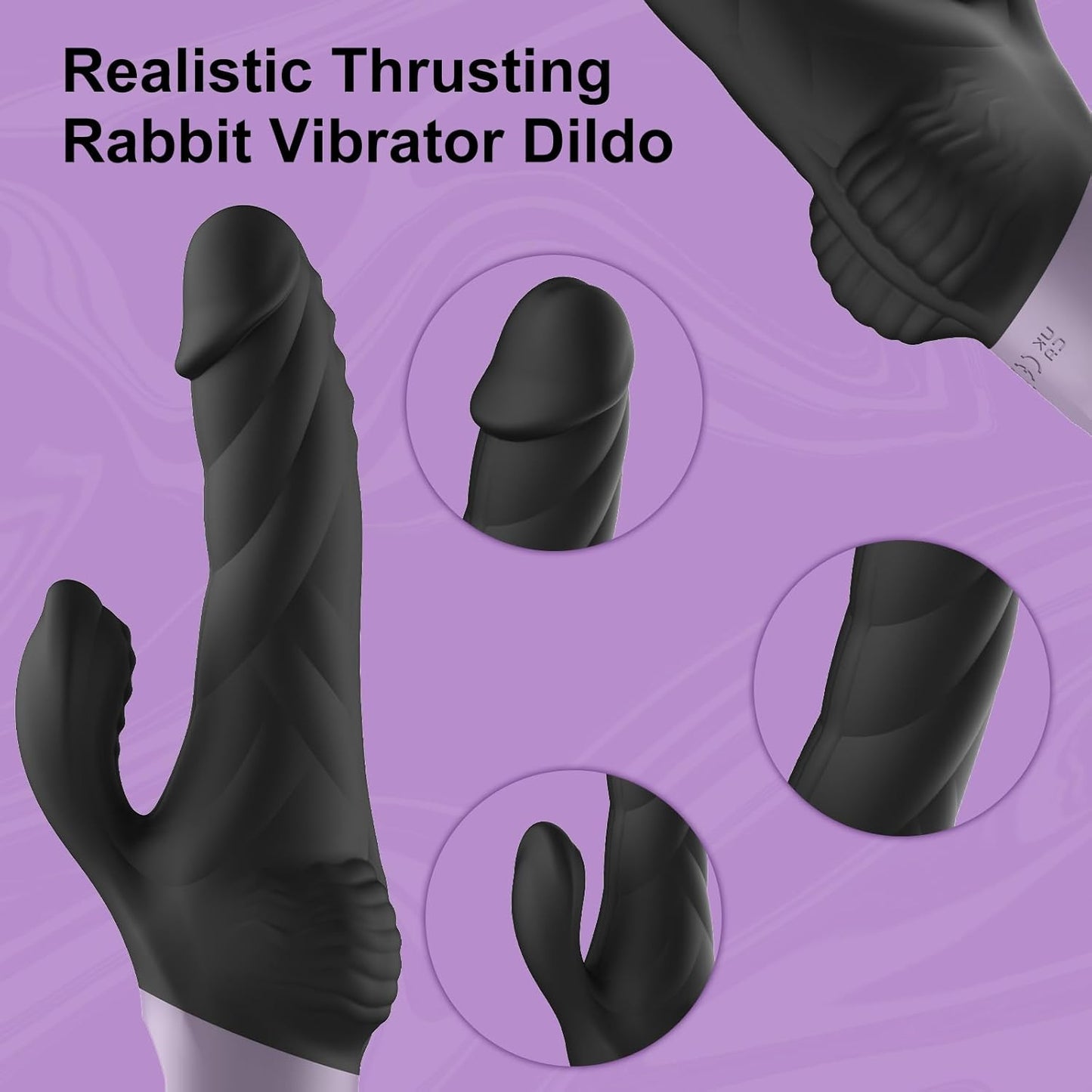 Vibrador Dildo LED ThrustView Real Feel