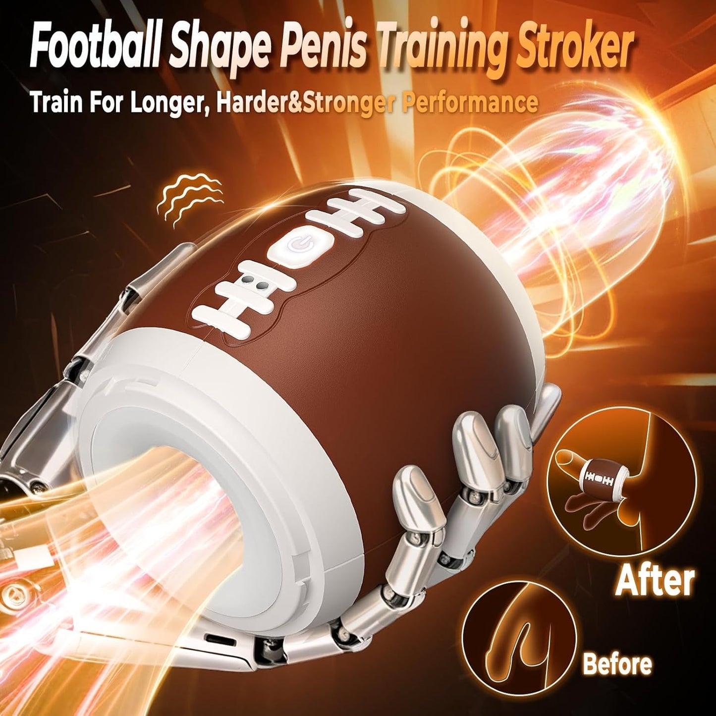 TightEnd Masturbateur Masculin Discret en Forme de Ballon de Football Américain