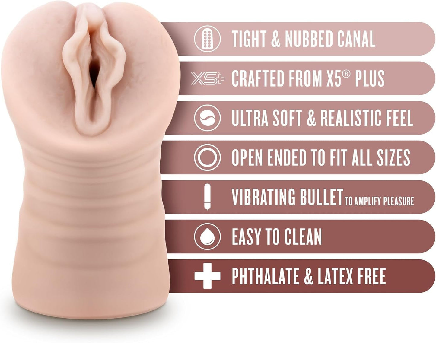 Stroker vibrant de poche TightRush