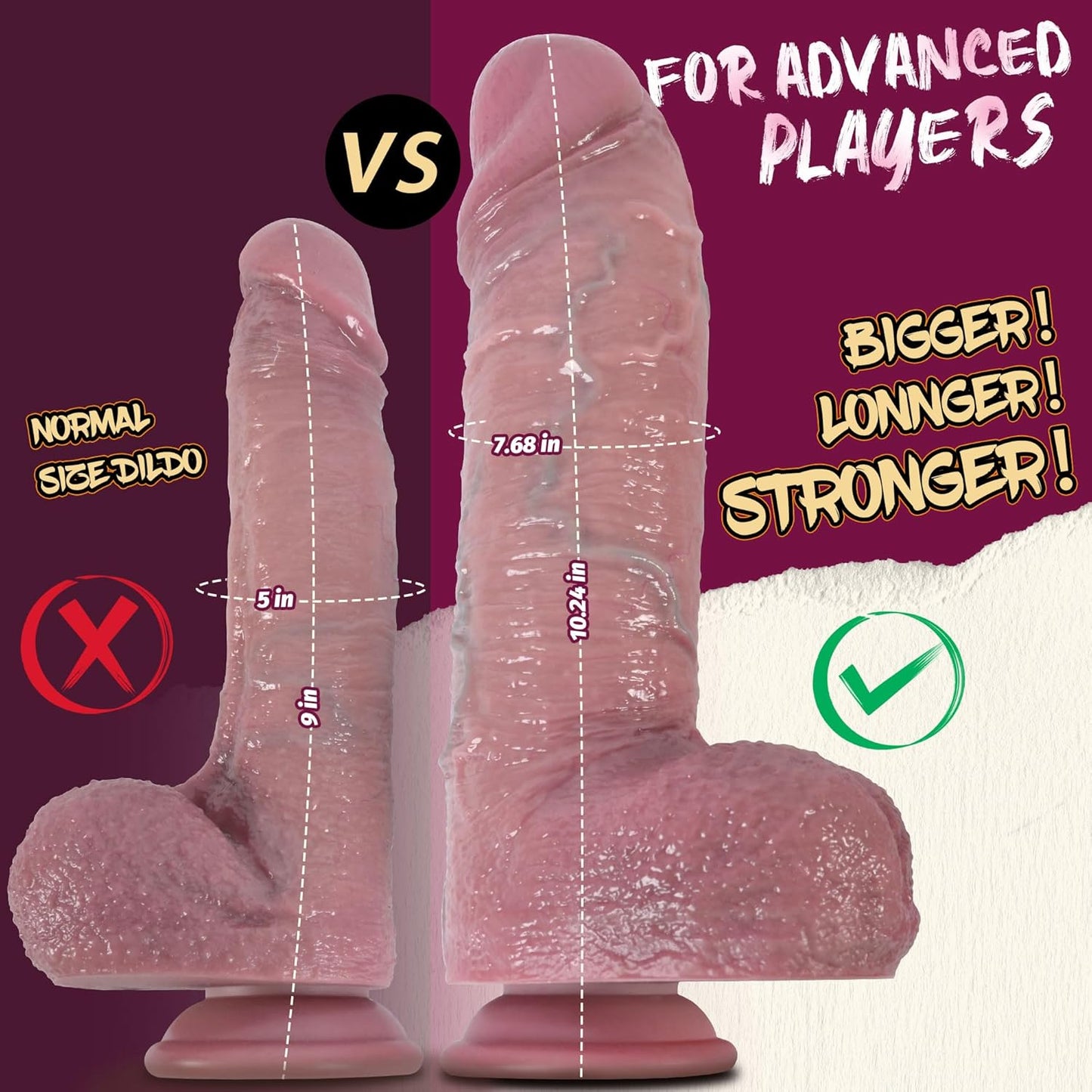 Dildo penetrante extragrande TitanHeat