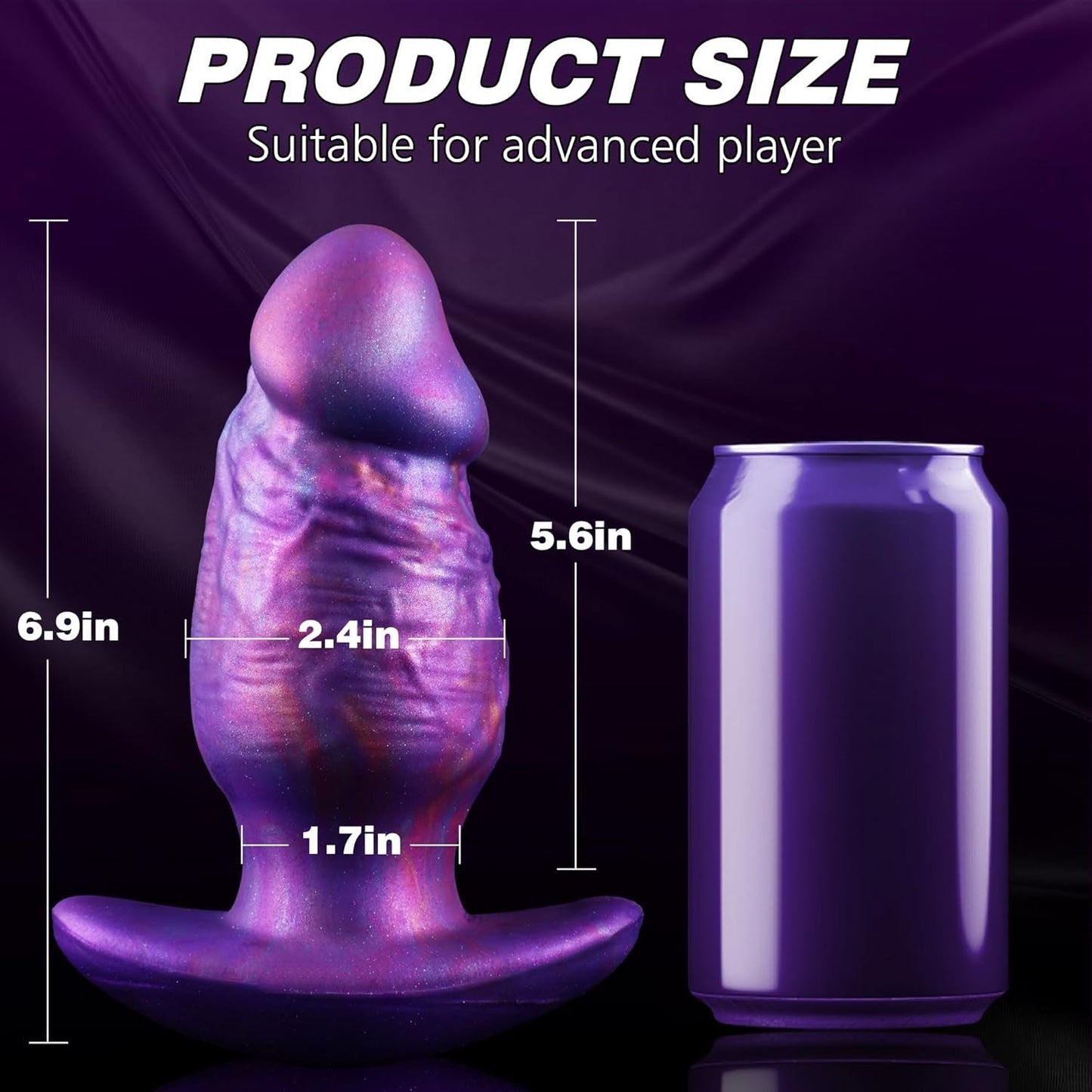 TitanTaper Consolador Vibrador Grande a Control Remoto