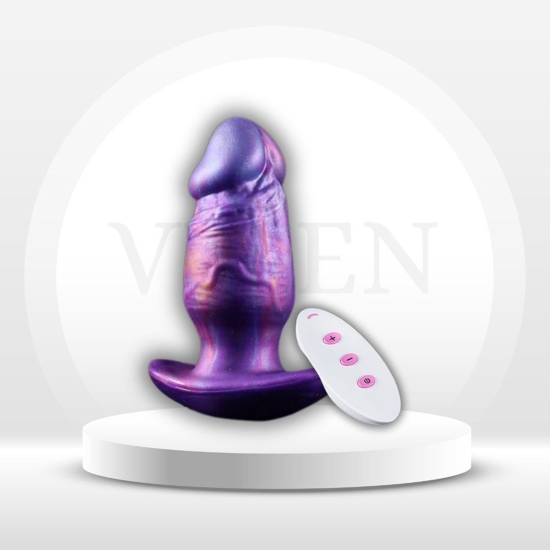 TitanTaper Consolador Vibrador Grande a Control Remoto