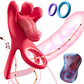 TongueTease Cock Ring with Tongue-Shaped Clit Vibrator