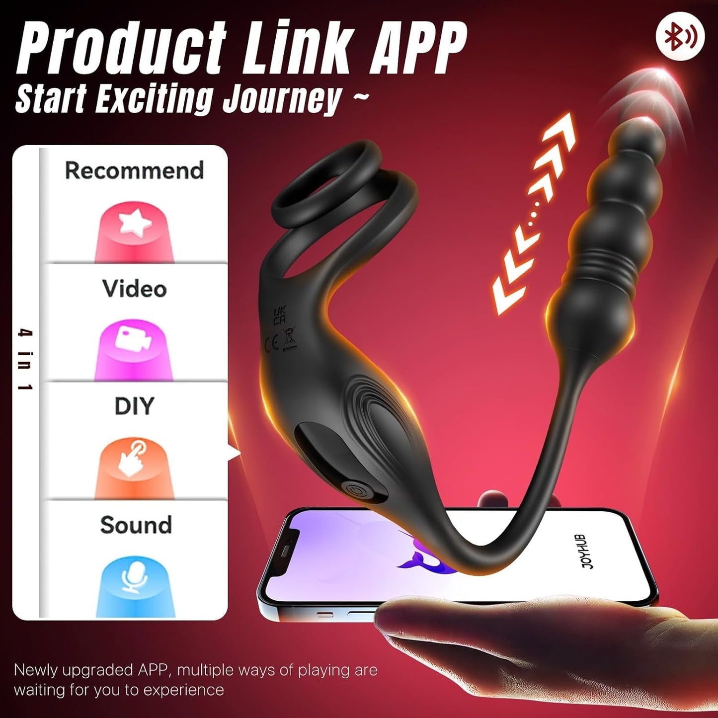 TriadSync Thrusting Prostate Massager Cock Ring 10 Modes