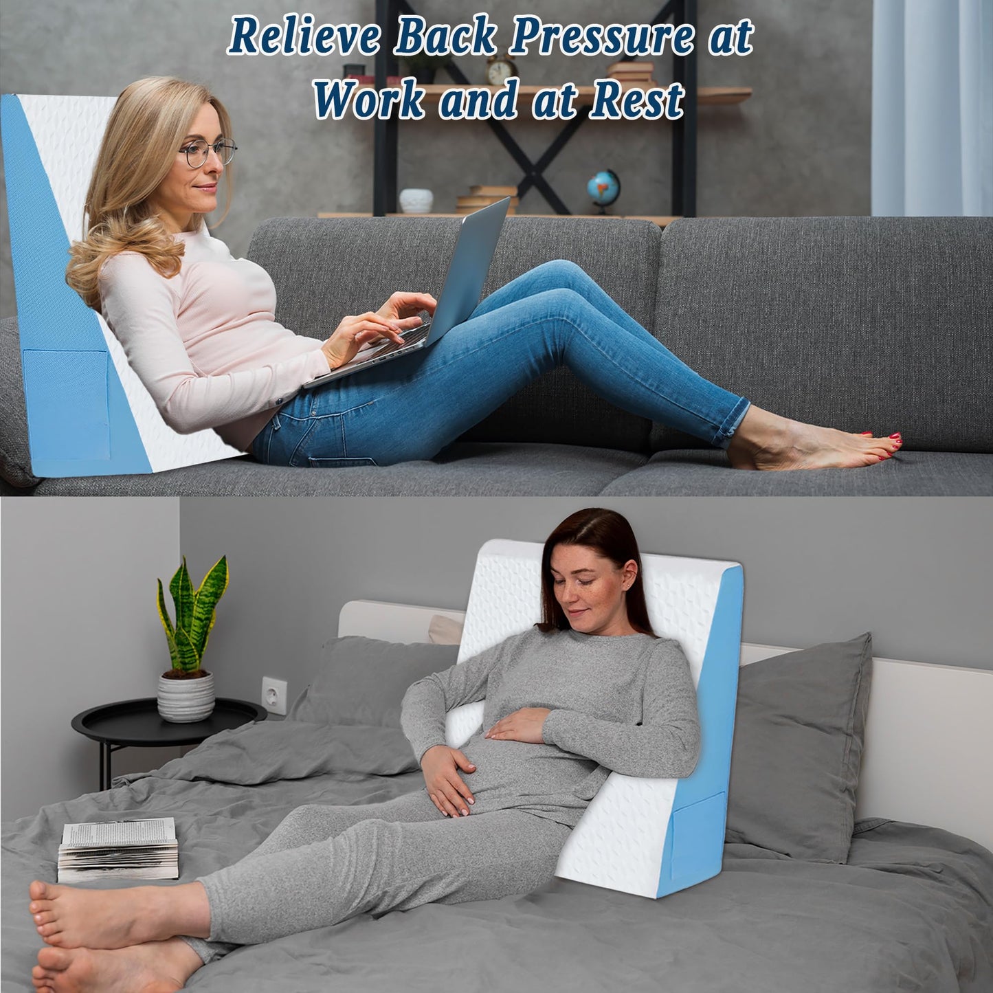 Cuña de soporte triangular para posiciones íntimas de pareja