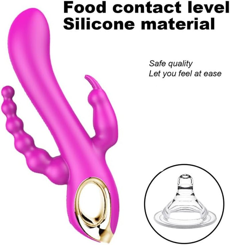 Vibrador de conejo 3 en 1 TriBloom