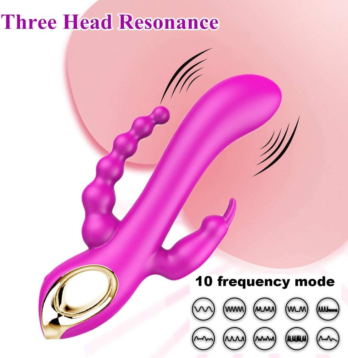 Vibrador de conejo 3 en 1 TriBloom