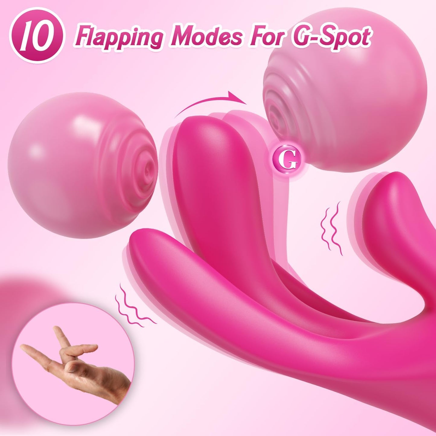 Vibrador de dedo para el punto G TriFlick