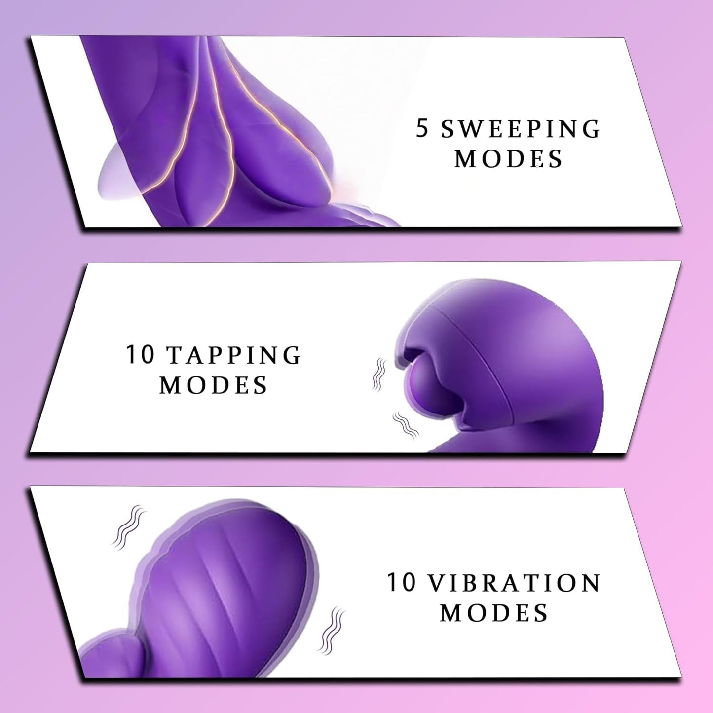 Vibrador de clítoris de control por aplicación 3 en 1 TriLush