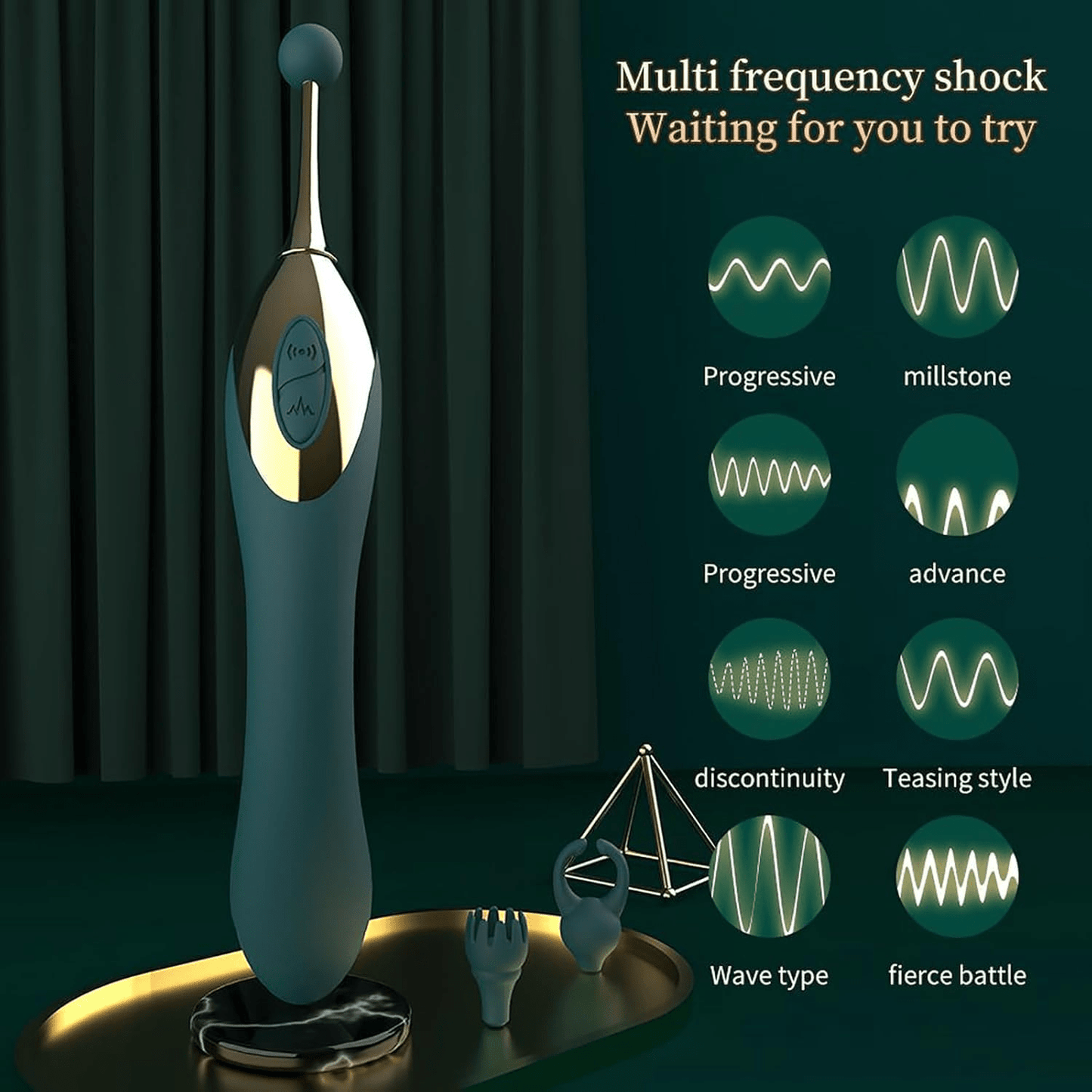 Ensemble de vibrateurs de précision TriMuse G-Spot avec 3 embouts
