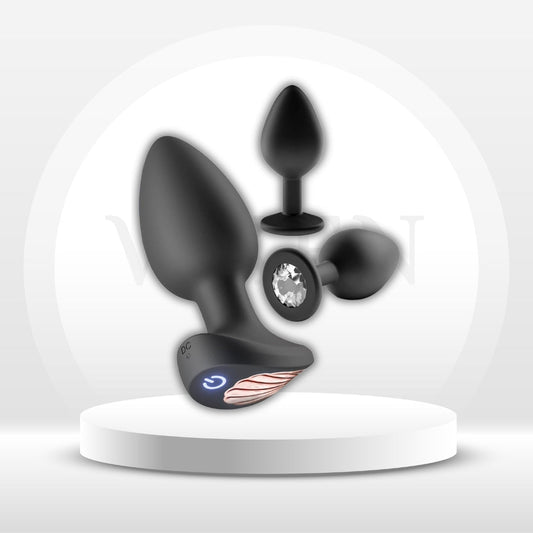 TrioLink Ensemble de 3 plugs anaux avec contrôle par application