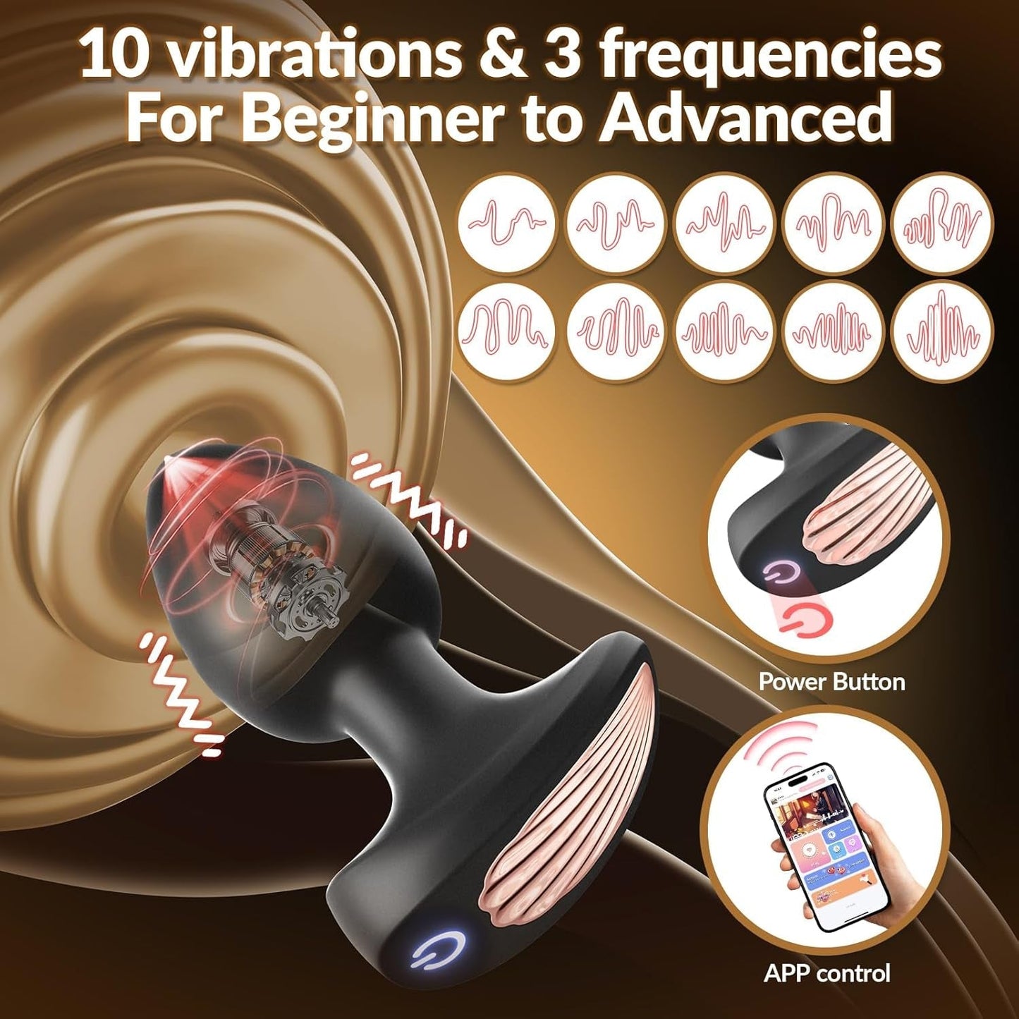 TrioLink 3-Piece App-Control Anal Plug Set
