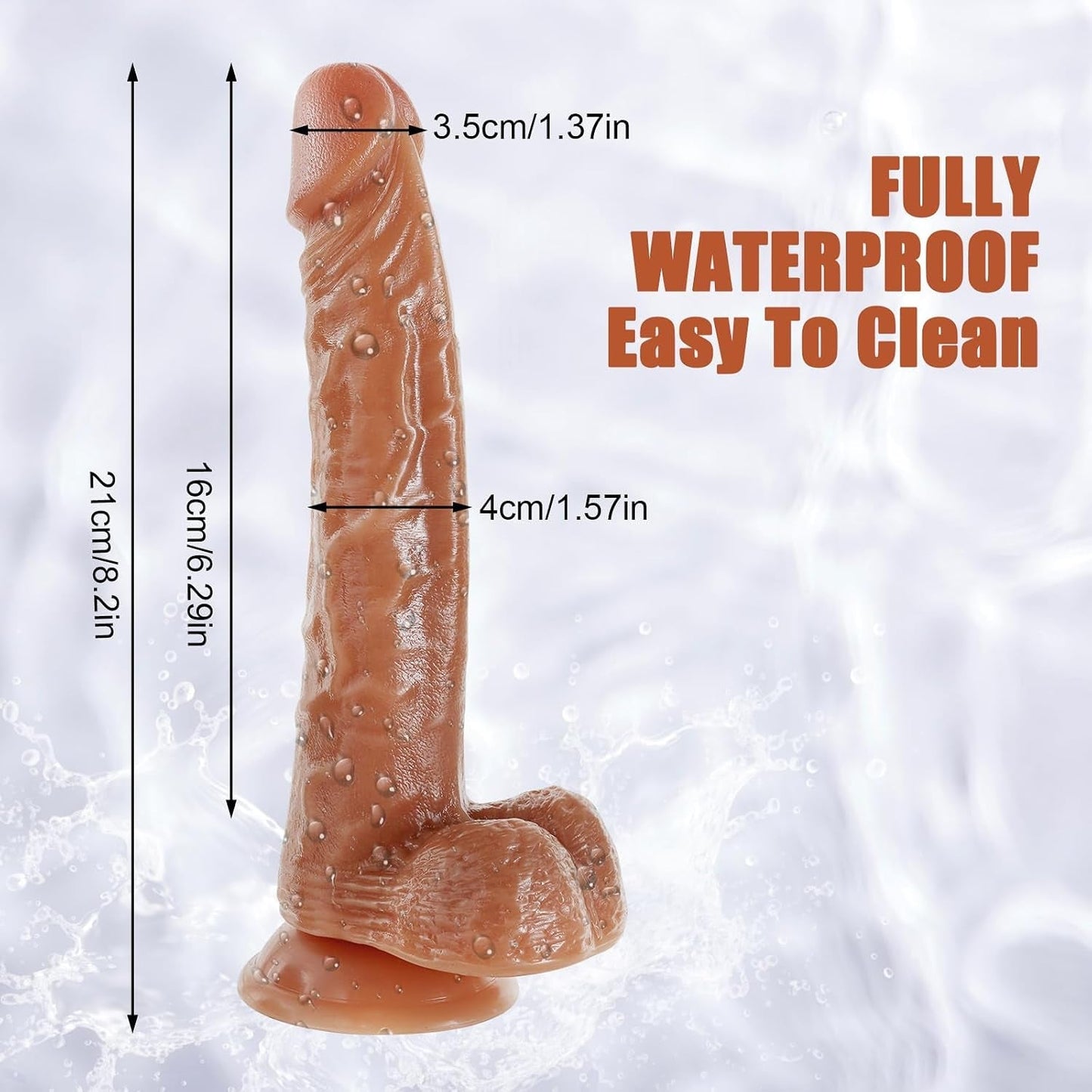 TripleMate Realistic Strap-On Dildo with Bullet Vibe