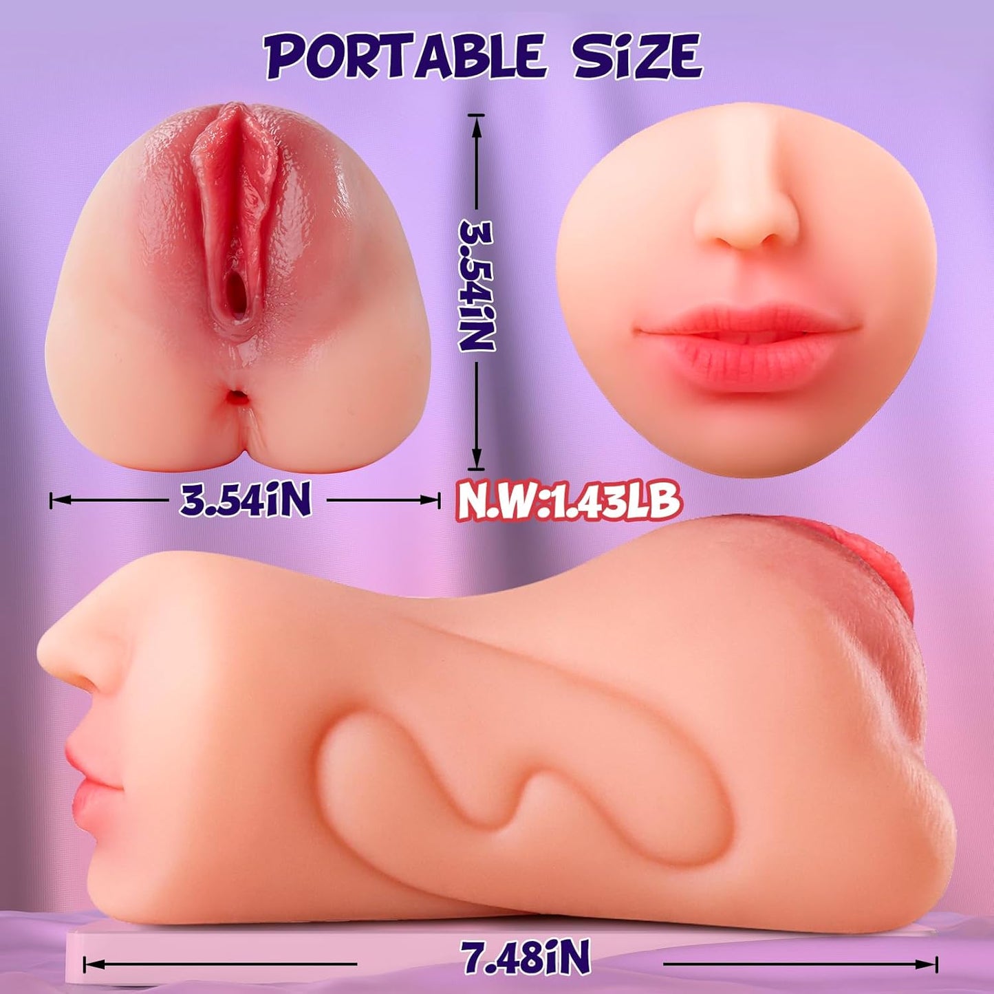 Masturbateur de poche TripleMuse 3-en-1