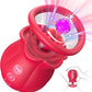 Vibrador de succión de rosa 3 en 1 TripletBloom