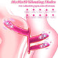 TripleThrill Vibrating Triple-Head Strap-On Dildo