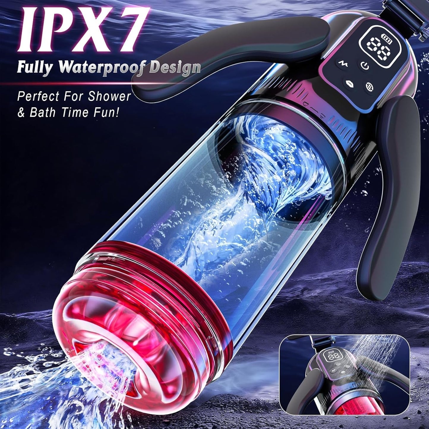 TripleTorque Auto Stroker 7 Thrust + 7 Suction Modes