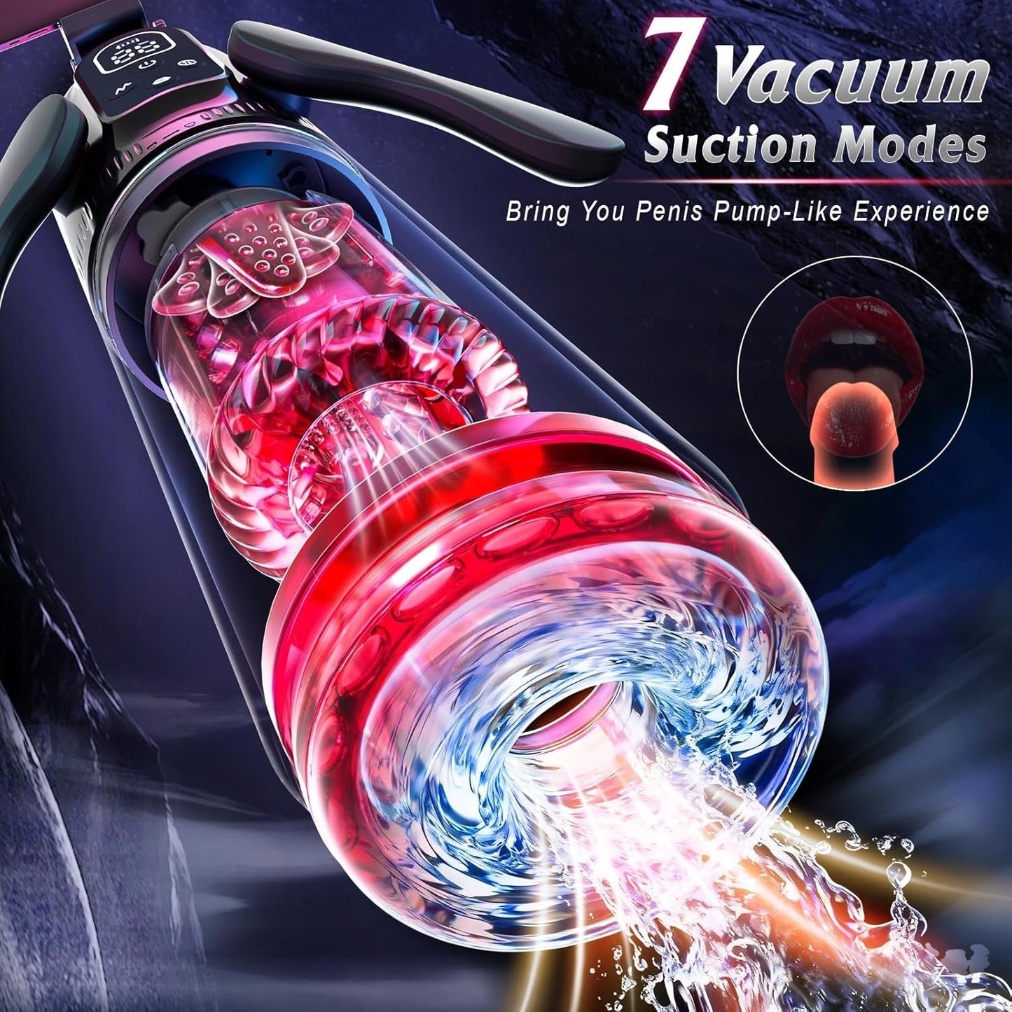 TripleTorque Auto Stroker 7 Thrust + 7 Suction Modes