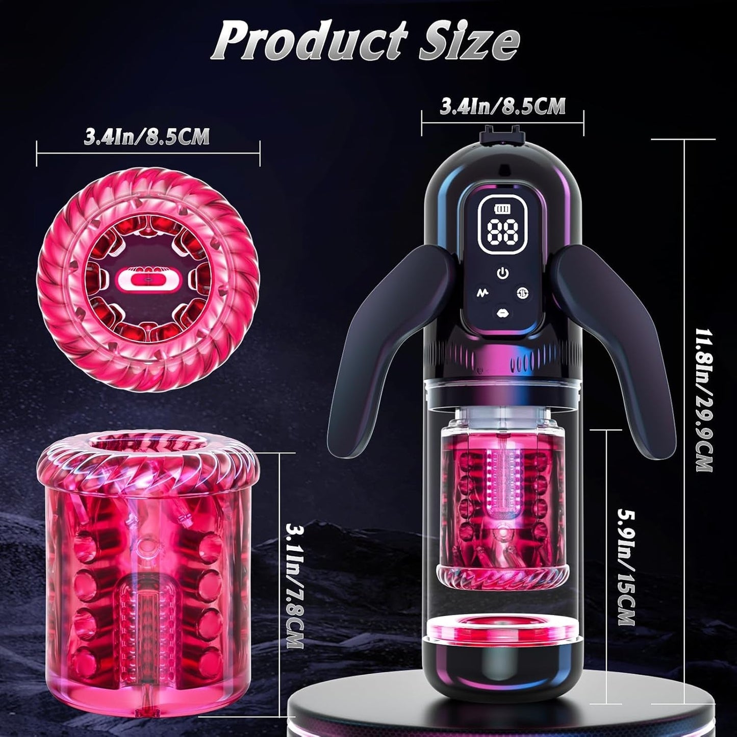 TripleTorque Auto Stroker 7 Thrust + 7 Suction Modes