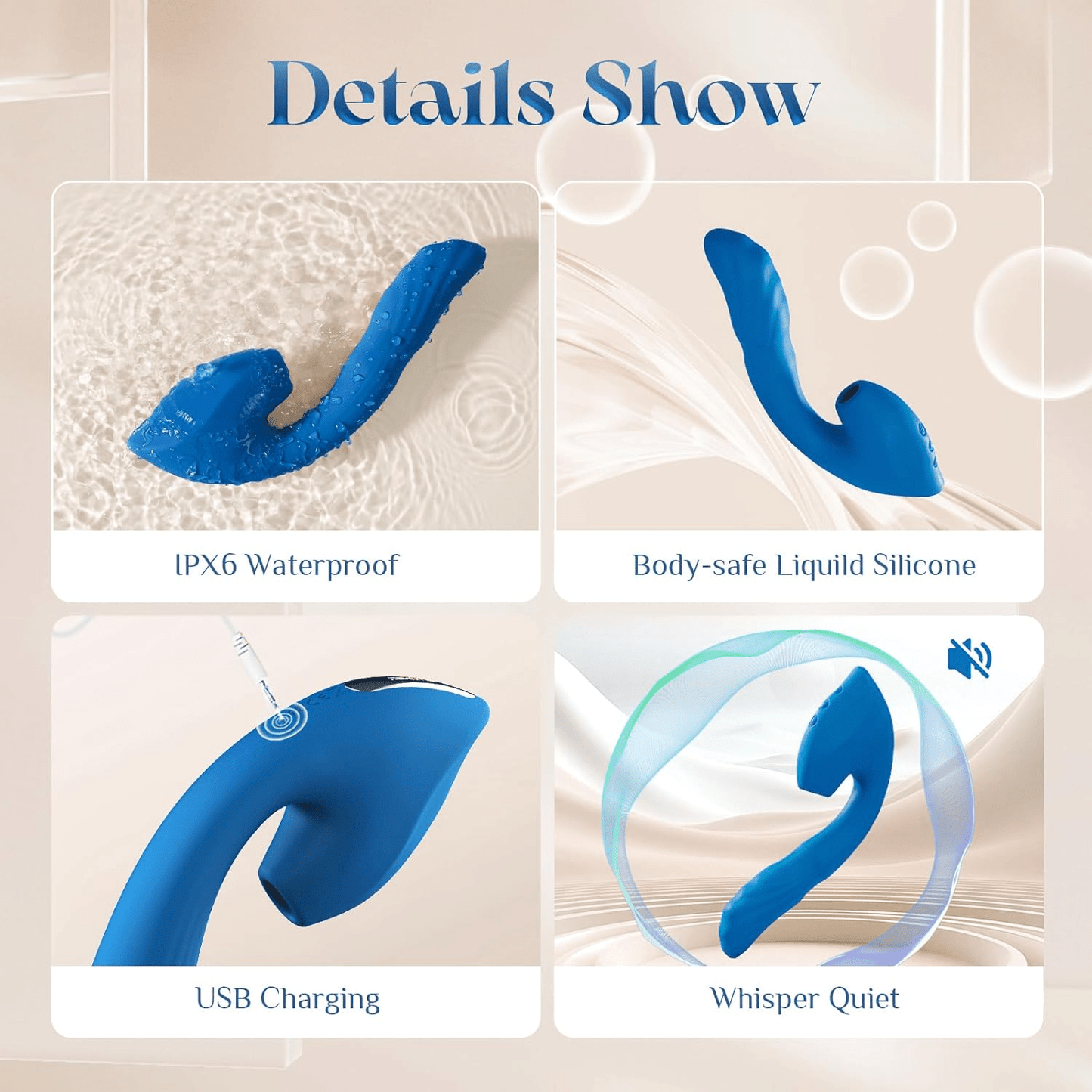 TripleVelvet 3-in-1 Rabbit Vibrator | Suction, Thrust & Vibe