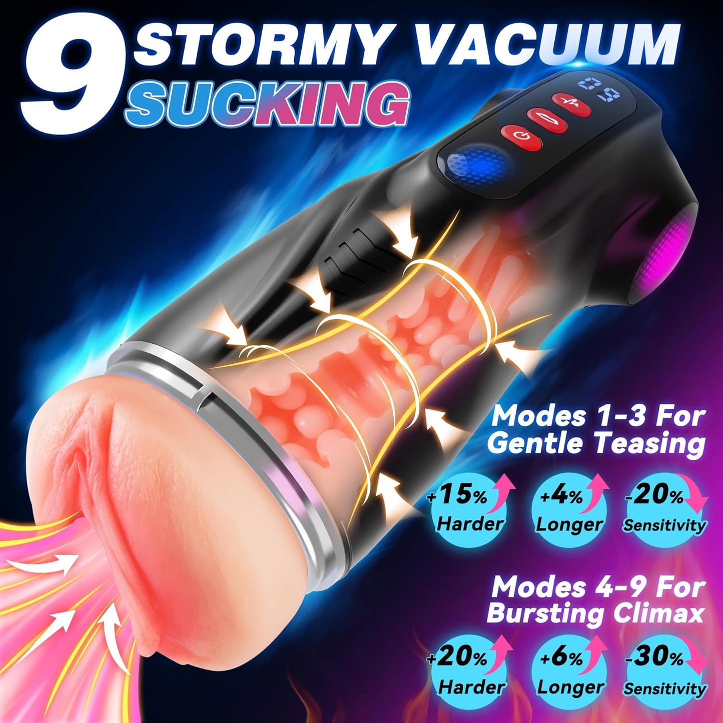 Masturbador de bolsillo TriPulse Smart Pleasure