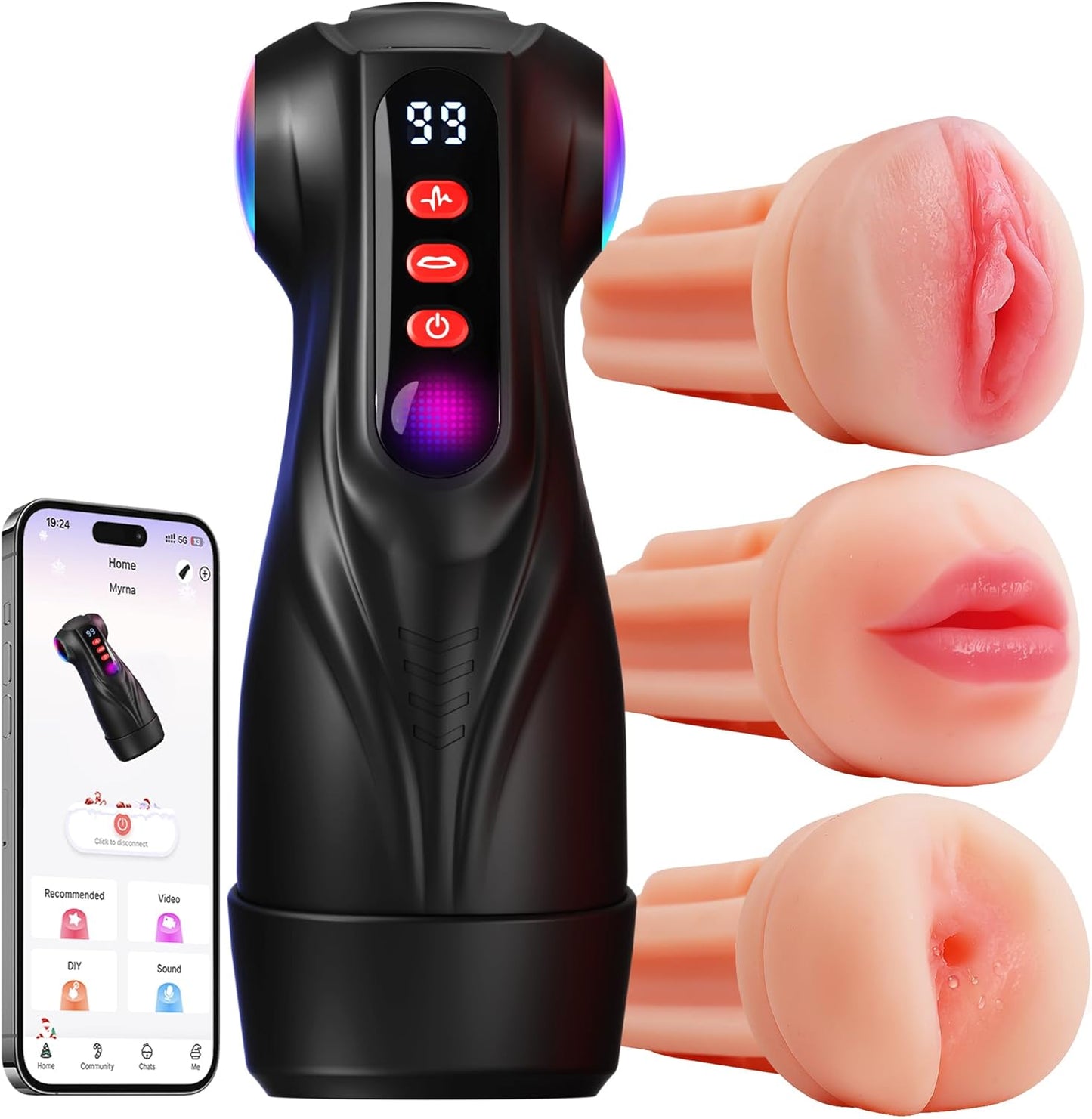 Masturbador de bolsillo TriPulse Smart Pleasure