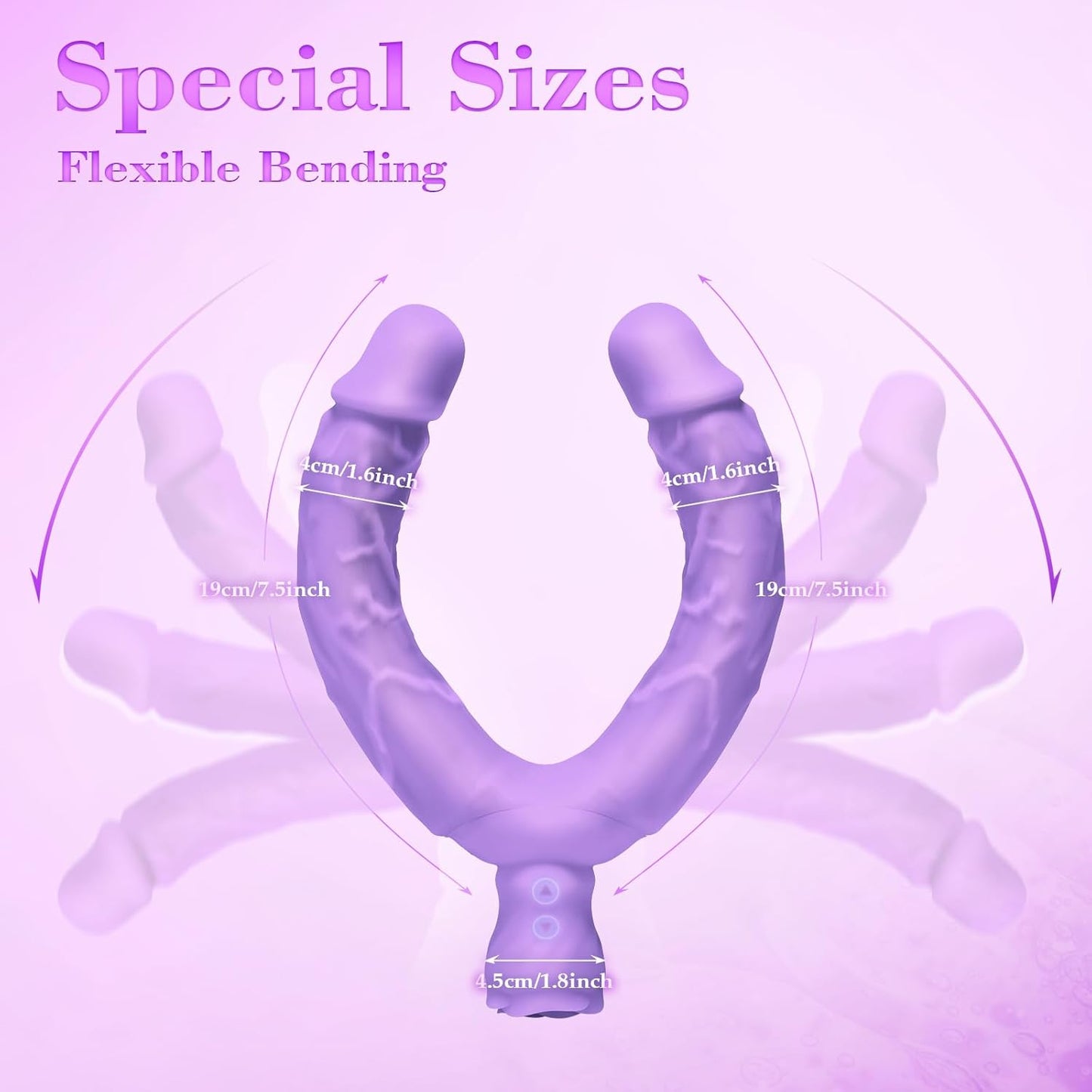 Vibrador doble dildo TriTease