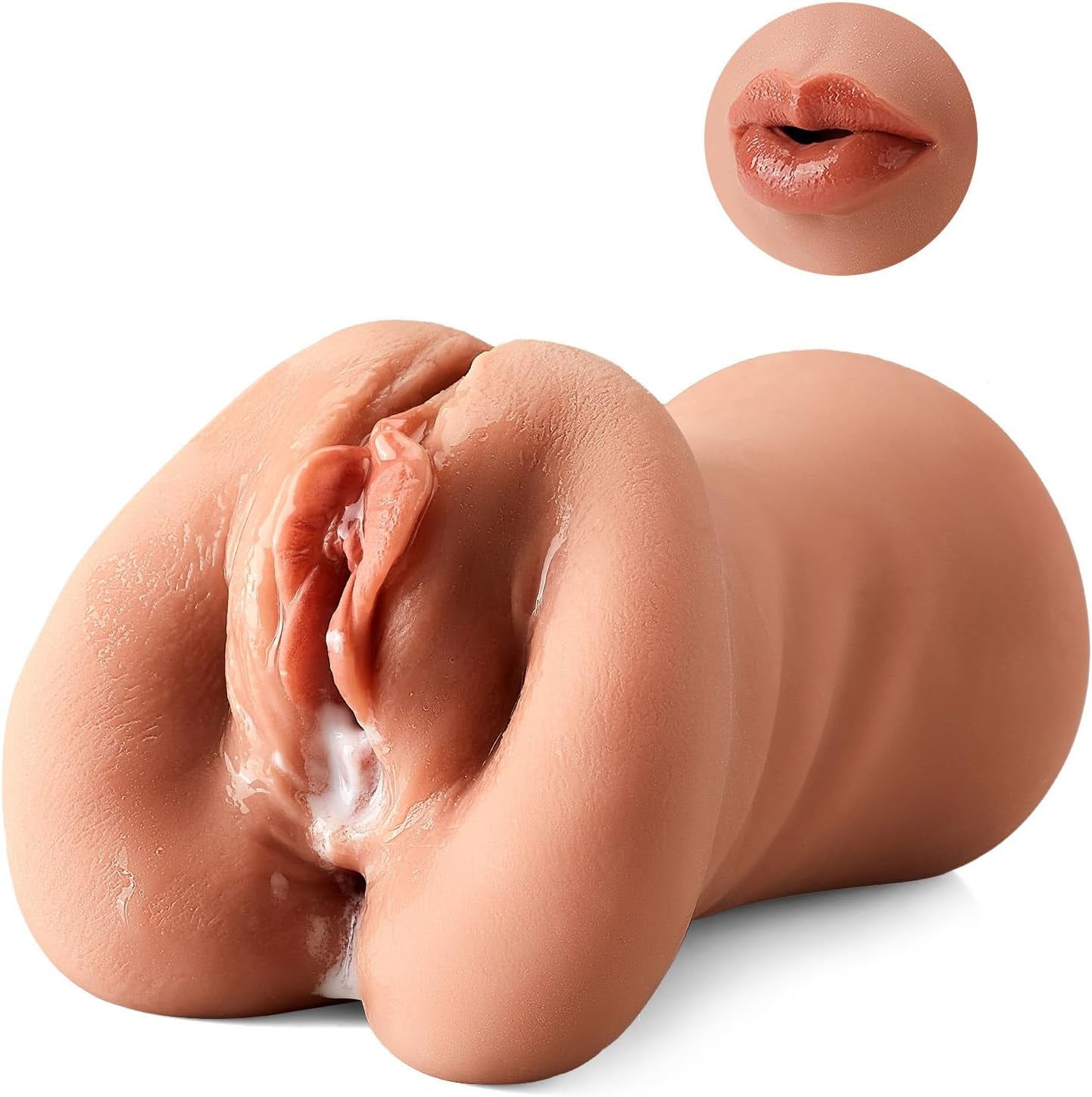 TriThrust Funda de Placer de 3 Agujeros para Masturbador Masculino