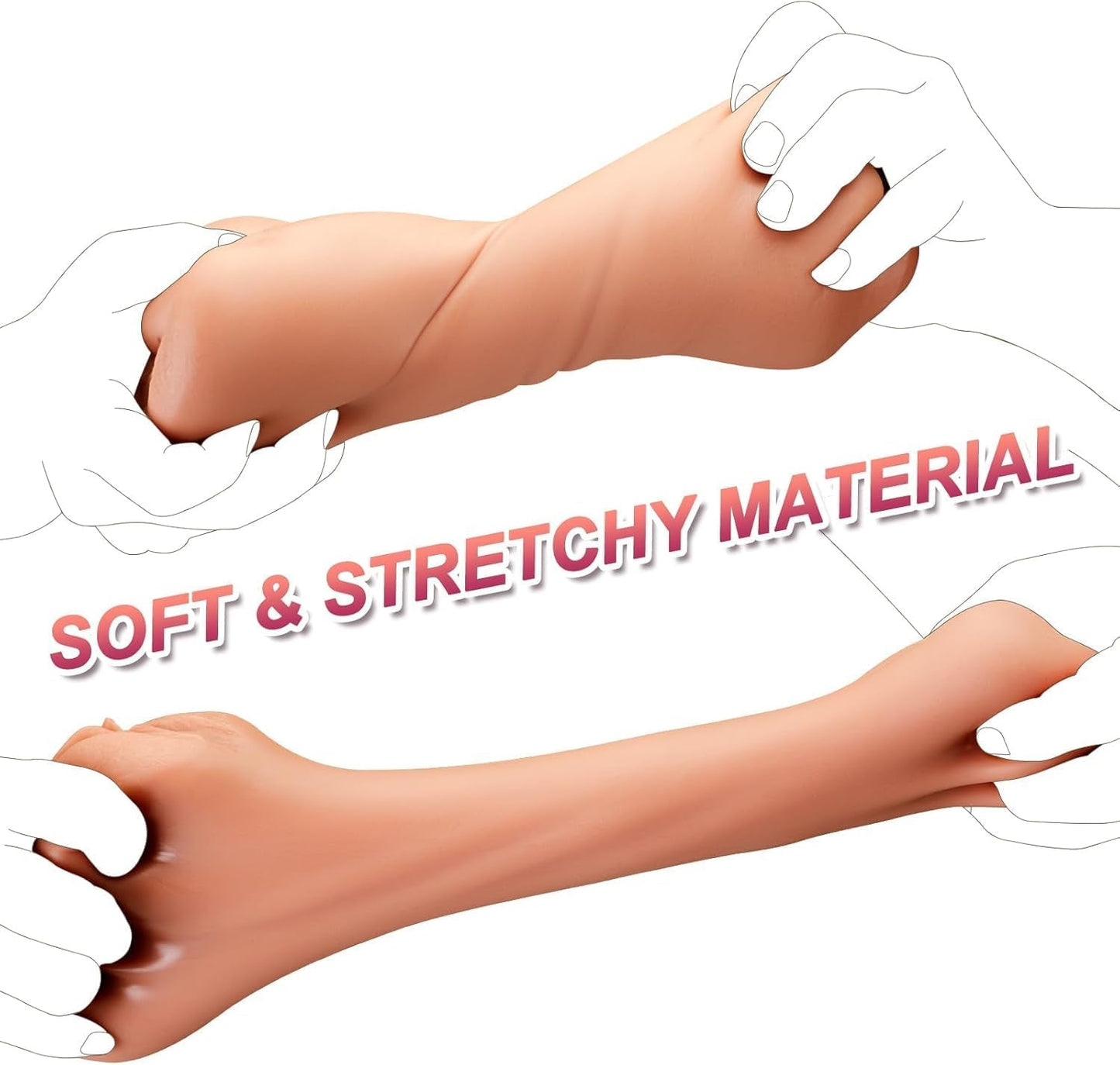 TriThrust Funda de Placer de 3 Agujeros para Masturbador Masculino