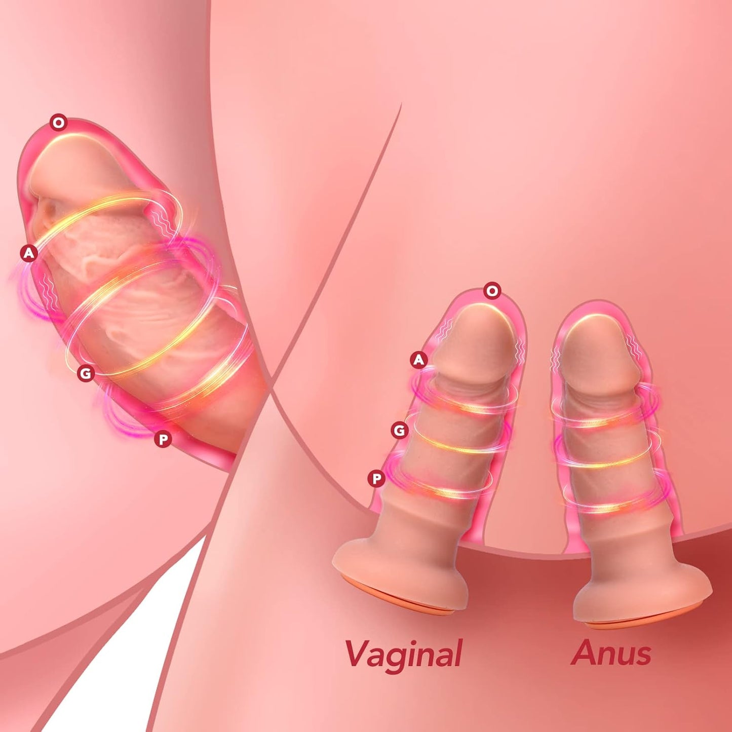 TriVibe Vibrating Strap-On Dildo Set