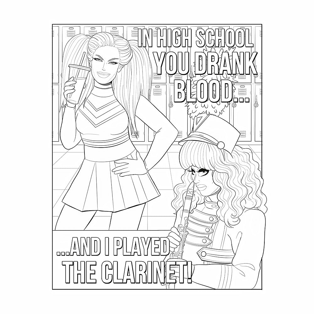 El libro oficial para colorear de Trixie y Katya