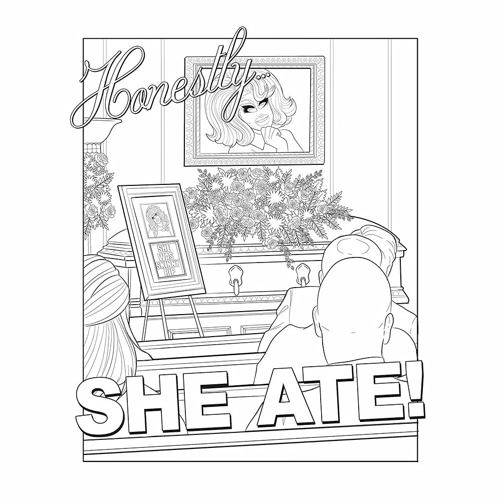 El libro oficial para colorear de Trixie y Katya