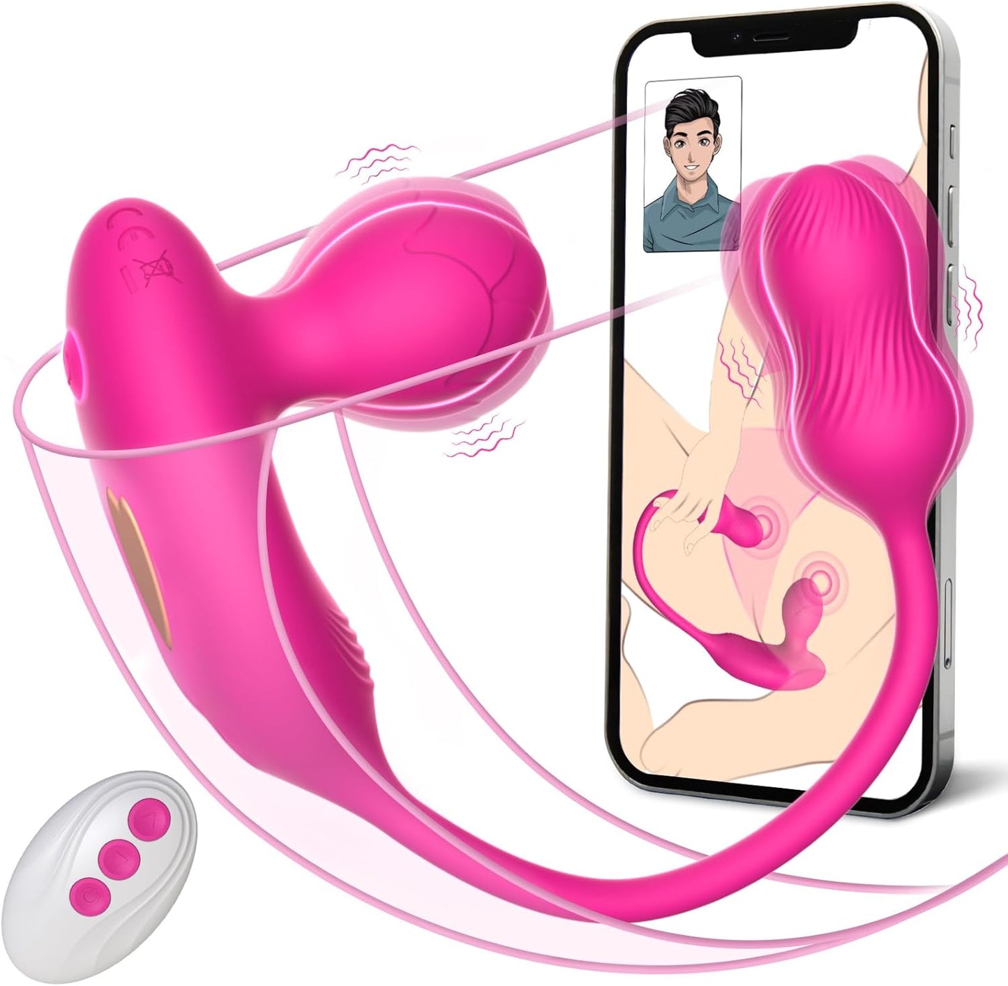 TrixPulse 3-in-1 App-Controlled Egg Panty Vibrator
